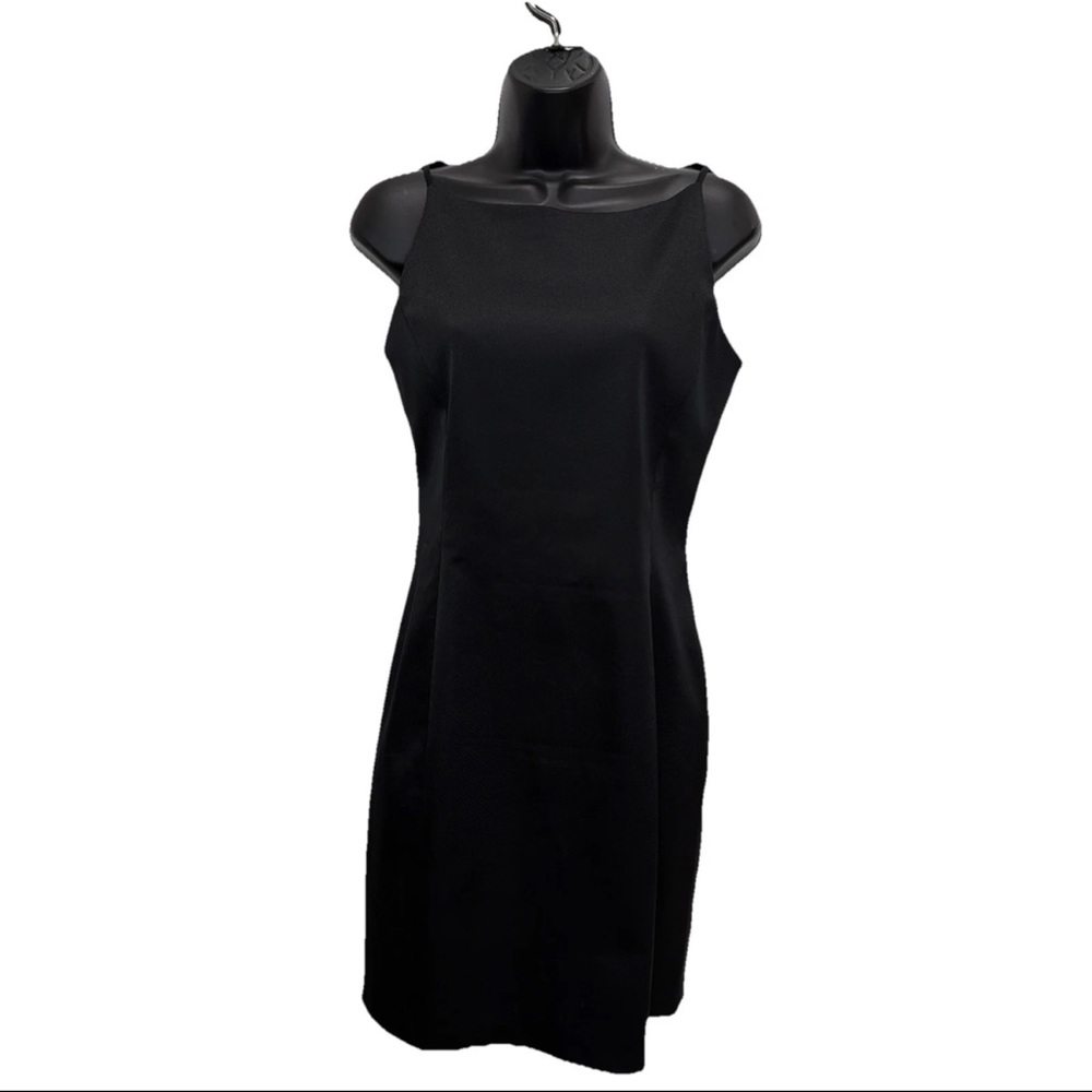Laundry by Shelli Segal Women's Halter Open Back Cocktail Dress Black Size 10
